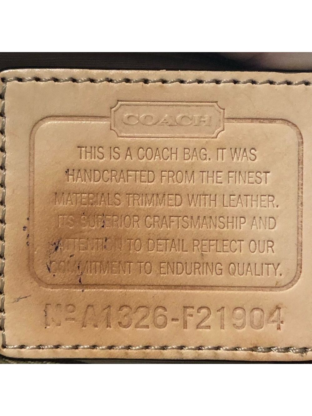 Coach Factory Peyton diagonal tattersall plaid shoulder crossbody zipper close - Picture 15 of 15